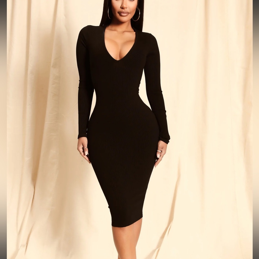FashionNova Sexy Black Dress